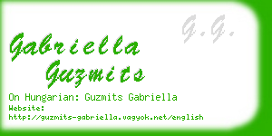 gabriella guzmits business card